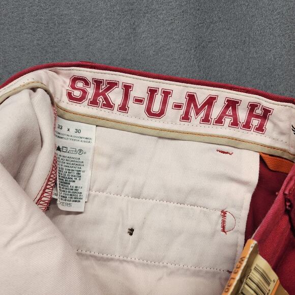 Minnesota Golden Gophers Pants Mens 33x30 NCAA College Khakis Dockers SKI-U-MAH - Picture 3 of 10